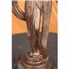 Image 4 : 19 Tall High Fashion Model Designer Home Decor Bronze Sculpture Statue Figurine
