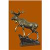 Image 1 : Limited Edition Signed Original Hot Cast Moose Bronze Sculpture Figurine Figure