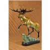 Image 2 : Hot Cast Hand Crafted Wild Moose Collector Edition Numbered Bronze Sculpture LRG