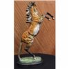 Image 3 : Beautiful Large Vienna Bronze Rearing Horse Sculpture Marble Base Signed Figure
