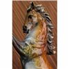 Image 5 : Beautiful Large Vienna Bronze Rearing Horse Sculpture Marble Base Signed Figure
