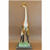 Image 2 : SIGNED MARIUS LIMITED EDITION FEMALE GIRAFFE WITH BABY BRONZE SCULPTURE FIGURINE