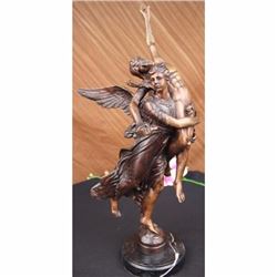 Signed Moreau Gloria Victis Bronze Sculpture Statue Figurine Deco