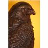 Image 1 : SIGNED EAGLE HAWK FALCON BRONZE SCULPTURE ART DECO BIRD