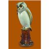 Image 2 : Limited Edition Original Marius Screech Owl Bird Bronze Sculpture Marble Statue