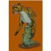 Image 1 : Sign Original Limited Edition Marius Cougar Mountain Lion Bust Bronze Sculpture