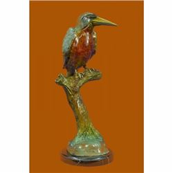 Great Vintage Hot Cast Large LTD Edition w/ COA Austrian Bronze Kingfisher Decor