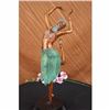 Image 1 : HND MADE REAL BRONZE MULTI COLOR GRACEFUL DANCER STATUE