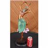 Image 2 : HND MADE REAL BRONZE MULTI COLOR GRACEFUL DANCER STATUE