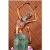 Image 3 : HND MADE REAL BRONZE MULTI COLOR GRACEFUL DANCER STATUE
