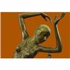 Image 5 : ART DECO NOUVEAU DANCER SIGNED CHIPARUS 100% PURE HOTCAST BRONZE FIGURE 50 TALL