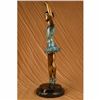Image 2 : VINTAGE BRONZE METAL BALLERINA FIGURAL STANDING POSING DANCE STATUE SCULPTURE