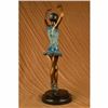 Image 4 : VINTAGE BRONZE METAL BALLERINA FIGURAL STANDING POSING DANCE STATUE SCULPTURE