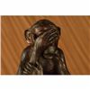 Image 6 : ORIGINAL MONKEY ROMANCE LOVE BY MOIGNIZ BRONZE STATUE ART DECO FIGURINE FIGURE