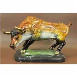 Hot Cast LTD Edition Stock Market Bull Bronze Sculpture Figurine Figure Decor
