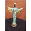 Image 2 : Ancient Byzantine statue Multi Color Patina Hot Cast Bronze sculpture 19 Tall
