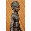 Image 5 : Signed Native American Indian Girl Bronze Sculpture Figure Statue Figurine Decor