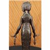 Image 6 : Signed Native American Indian Girl Bronze Sculpture Figure Statue Figurine Decor