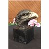 Image 1 : MAGNIFICENT AMERICAN BALD EAGLE BRONZE SCULPTURE MILO