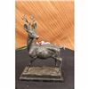 Image 1 : Hunter Prize Game Hunting Buck Stag Bronze Statue Figure