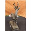 Image 4 : Hunter Prize Game Hunting Buck Stag Bronze Statue Figure