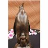 Image 2 : EMPEROR PENGUIN  CHICK ART BRONZE SCULPTURE STATUE  SCULPTURE ART