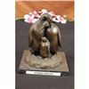 Image 1 : EMPEROR PENGUIN  FAMILY ART BRONZE SCULPTURE STATUE