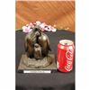 Image 2 : EMPEROR PENGUIN  FAMILY ART BRONZE SCULPTURE STATUE