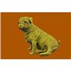 Image 1 : PUG (SITTING): HOT-CAST BRONZE FIGURINE 4.5 INS LONG SCULPTURE FIGURE DECOR SALE