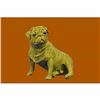 Image 2 : PUG (SITTING): HOT-CAST BRONZE FIGURINE 4.5 INS LONG SCULPTURE FIGURE DECOR SALE
