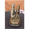 Image 5 : SIGNED VINTAGE HUNTING DOGS BRONZE SCULPTURE