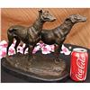 Image 2 : FREMIET GREYHOUNDS RACING DOG BRONZE SCULPTURE