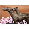 Image 4 : FREMIET GREYHOUNDS RACING DOG BRONZE SCULPTURE
