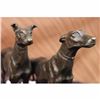 Image 5 : FREMIET GREYHOUNDS RACING DOG BRONZE SCULPTURE