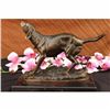 Image 1 : VINTAGE MILO HUNTING DOG HUNTER BRONZE SCULPTURE PURE BREED ANIMAL FIGURINE DECO