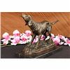 Image 2 : VINTAGE MILO HUNTING DOG HUNTER BRONZE SCULPTURE PURE BREED ANIMAL FIGURINE DECO