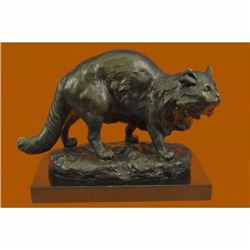 A Persian Cat by Charles Emile Jonchery Bronze Sculpture Figurine Figure Hotcast