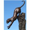 Image 1 : SIGNED BRONZE MAJESTIC LION AFRICAN KING SCULPTURE