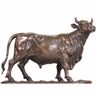 Image 1 : ISIDORE BONHEUR SIGNED STOCK MARKET BULL COW STATUE
