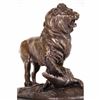 Image 4 : ART DECO LION ATTACKING CROCODILE BRONZE STATUE
