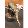 Image 3 : VIENNA BRONZE STATUE MARBLE ELEPHANT FIGURINE BUGATTI