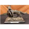 Image 1 : EMILE TRUFFOT POACHER FOX  PHEASANT BRONZE SCULPTURE