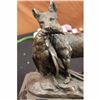 Image 3 : EMILE TRUFFOT POACHER FOX  PHEASANT BRONZE SCULPTURE