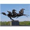 Image 1 : VINTAGE ART DECO BRONZE CONTEMPORAY MUSTANGS