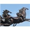 Image 2 : VINTAGE ART DECO BRONZE CONTEMPORAY MUSTANGS