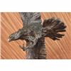 Image 4 : 35 TALL ART DECO SIGNED BALD EAGLE BRONZE SCULPTURE NR