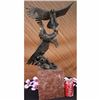 Image 2 : HUGE MILO FIGHTING EAGLES BRONZE SCULPTURE STATUE ON MARBLE BASE FIGURINE