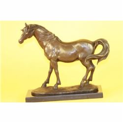 ORIGINAL MILO FINE STALLION HORSE BRONZE SCULPTURE