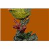 Image 6 : Art Deco Hot Cast Multi Color Patina Love Bird Bronze Sculpture Marble Statue NR