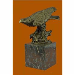 Art Deco Vienna Bronze Falcon American Eagle Bronze Sculpture Statue Figurine